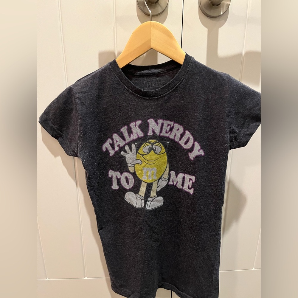M&M's Charcoal Kids Tee with Yellow Character